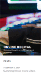 Mobile Screenshot of onlinerecital.com